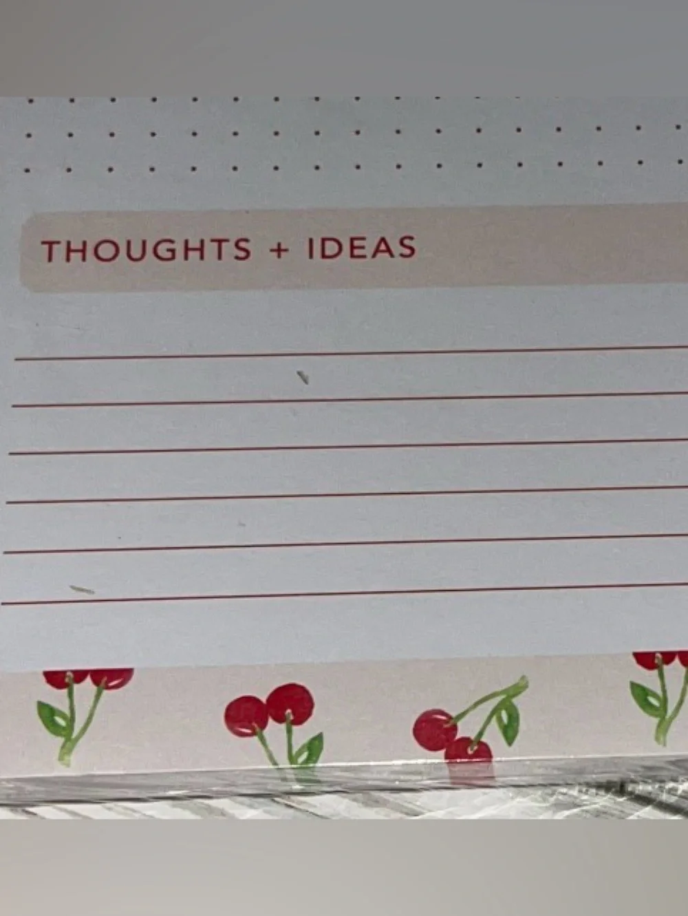 Jumbo 12” x 12” Cherry Print Desk Calendar / Daily Planner + Matching Pen